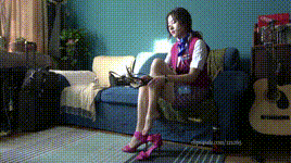 【KM摄影】4K 010-粉嫩长靴空乘制服封面图