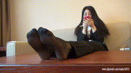 【KM摄影】4K 088-美女刘冰黑丝袜靴袜脚封面图