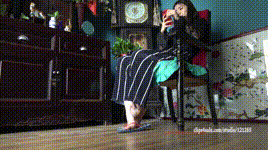 【KM摄影】4K 102 王静人字拖裸足封面图