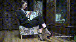 【KM摄影】4K 018-制服黑短丝高跟封面图