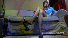 【KM摄影】4K 310 奕奕空姐制服黑丝高跟挑鞋封面图